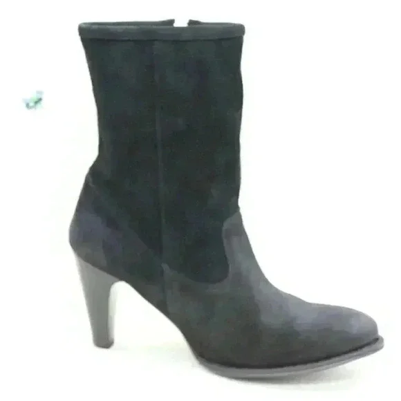 Sendra 10603 Cortez Women's Black Suede Leather With Shearling Boots Size US 10 - Picture 3 of 11